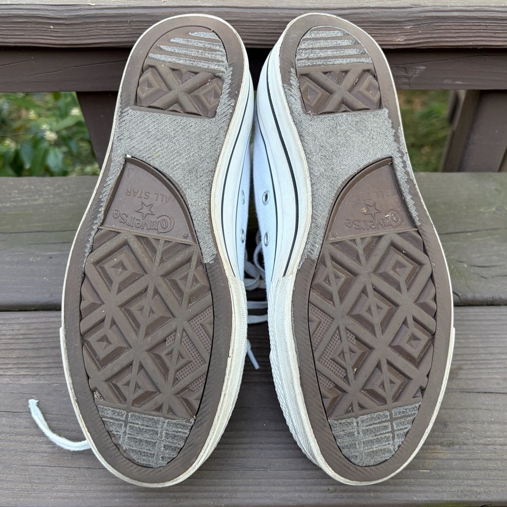 Converse White High-Top Sneakers - Picture 6 of 10